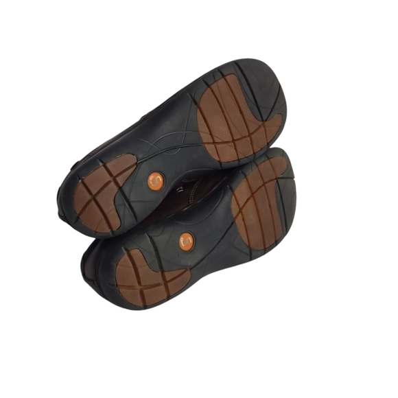 Clarks Unstructured Loafers Shoes Womens Brown Leather Casual Slip-On Sz 7.5M - Picture 10 of 10